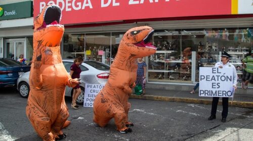 Con actividades para crear conciencia ciudadana, conmemoran el Día del Peatón