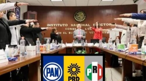 Mientras representante de Morena pelea con organizaciones civiles, PRI, PAN y PRD piden piso parejo al INE en Veracruz.