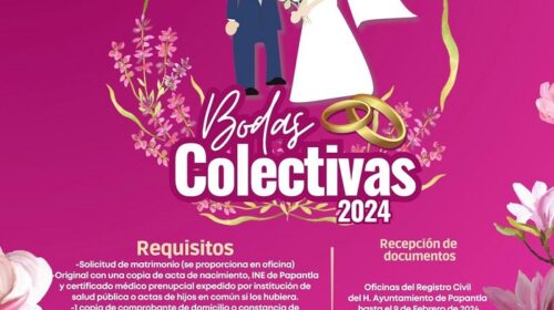 DIF Municipal  invita a las parejas a la campaña de  Bodas Colectivas 2024